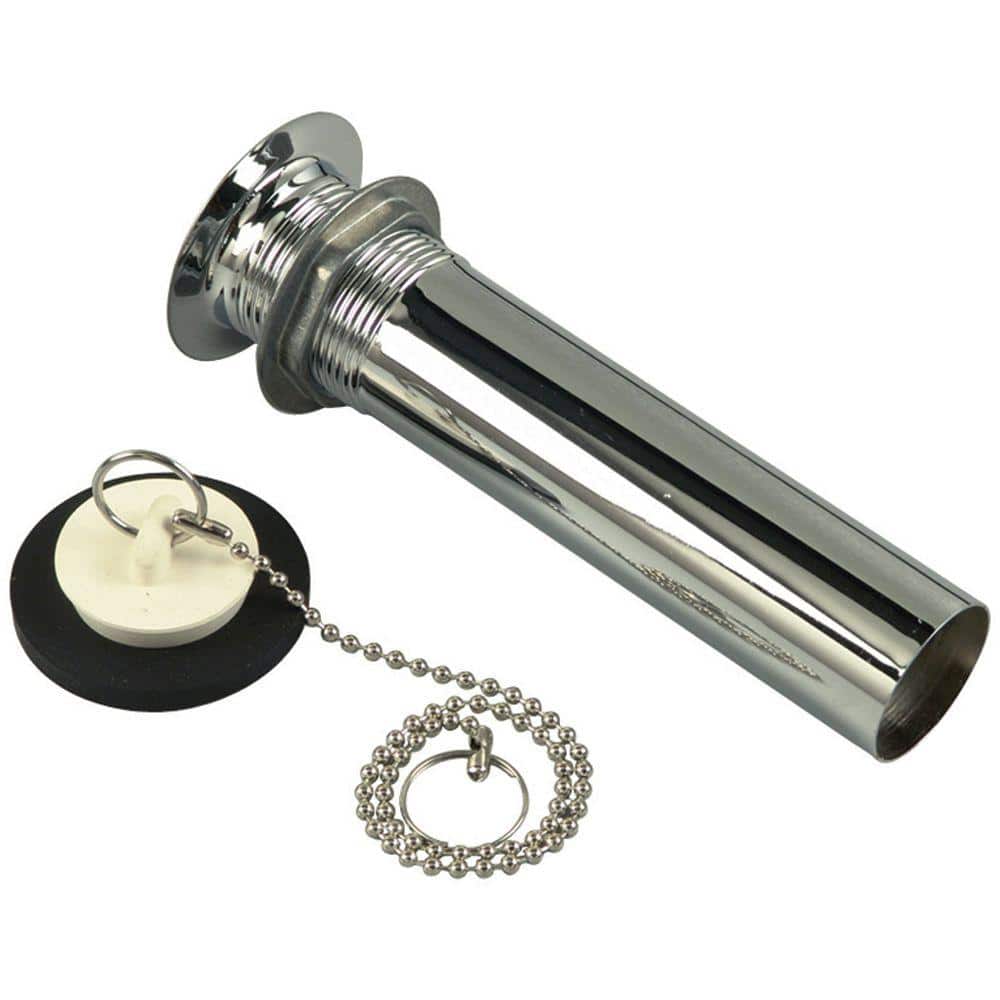 DANCO 1-1/4 in. x 5 in. Steel Basin Drain with Stopper