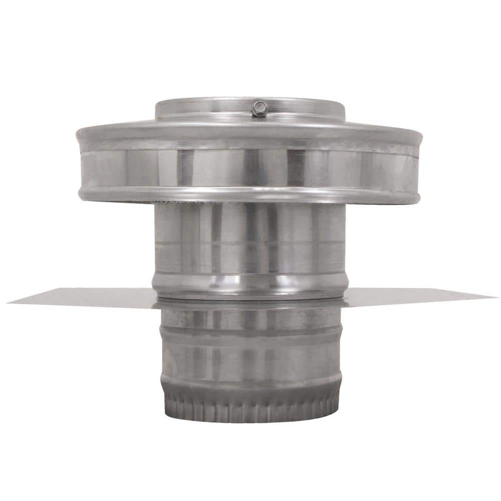 Active Ventilation 4 in. Dia Aluminium Round Back Roof Jack with 2 in. Collar and 2 in. Tail Pipe (1)