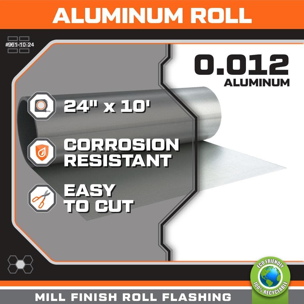 Gibraltar Building Products 24 in. x 10 ft. Aluminum Roll Valley Flashing (2)
