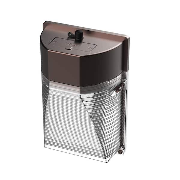 Feit Electric 3000 Lumen Integrated LED Selectable 5CCT Bronze Dusk to Dawn Mini Wall Pack Light