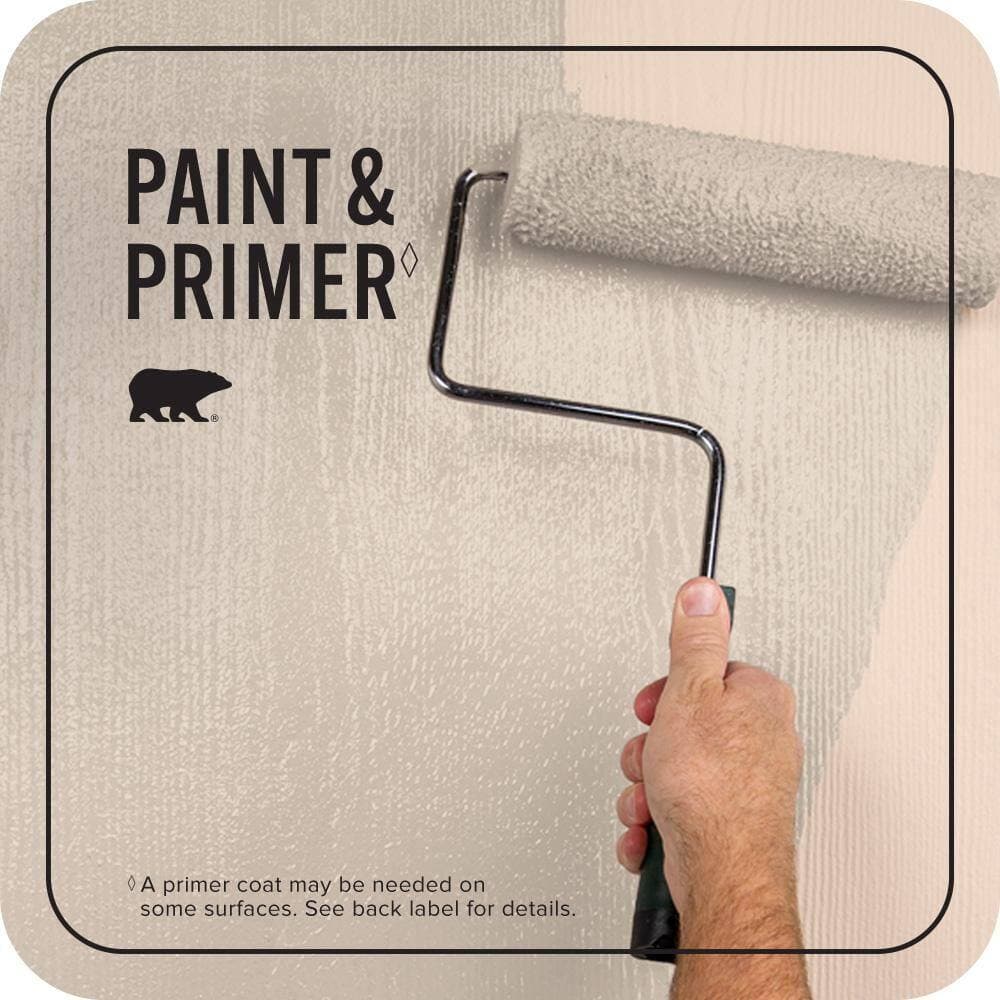 BEHR PREMIUM PLUS 1 qt. #N240-2 Adobe Sand Flat Exterior Paint & Primer (3)