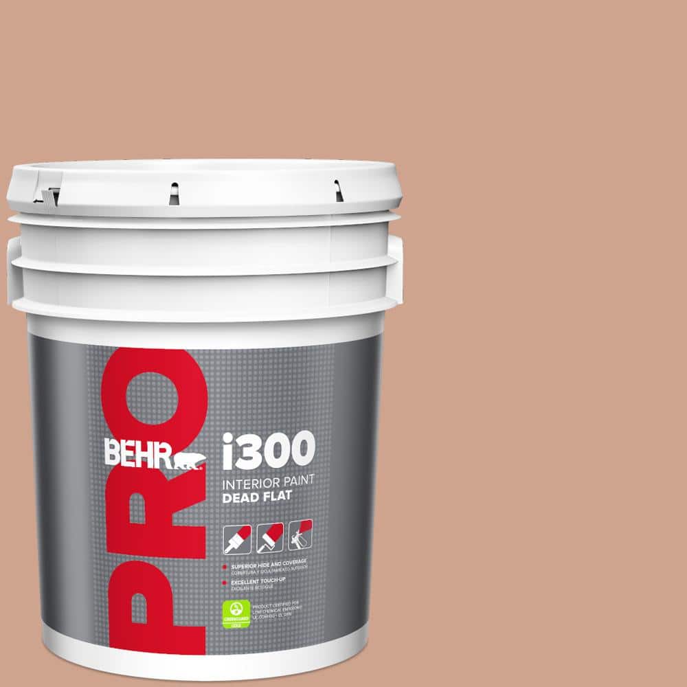 BEHR PRO 5 gal. #230F-4 Autumn Malt Dead Flat Interior Paint