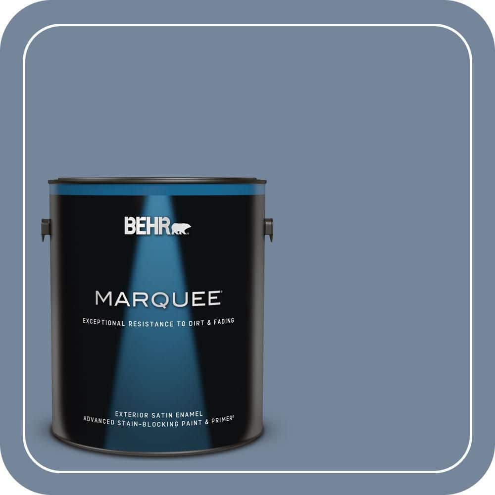 BEHR MARQUEE 1 gal. #580F-5 Mysteria Satin Enamel Exterior Paint & Primer