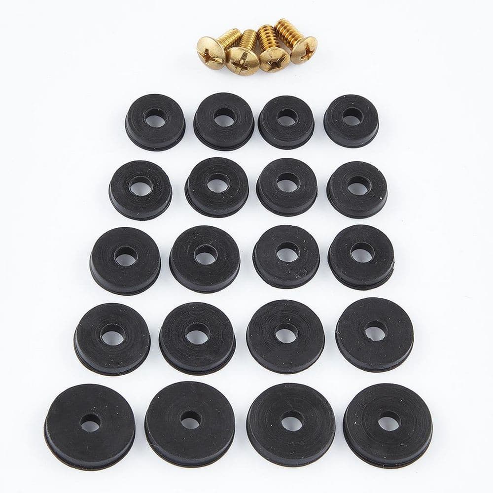 Everbilt Assorted Rubber Flat Faucet Washers (24-Pieces) in Black (1)
