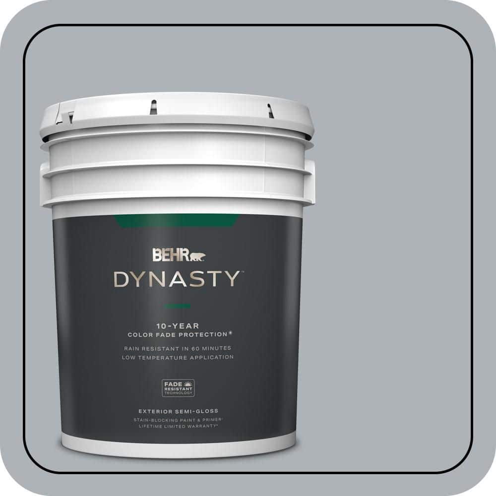 BEHR DYNASTY 5 gal. #N510-3 Stargazer Semi-Gloss Exterior Stain-Blocking Paint & Primer