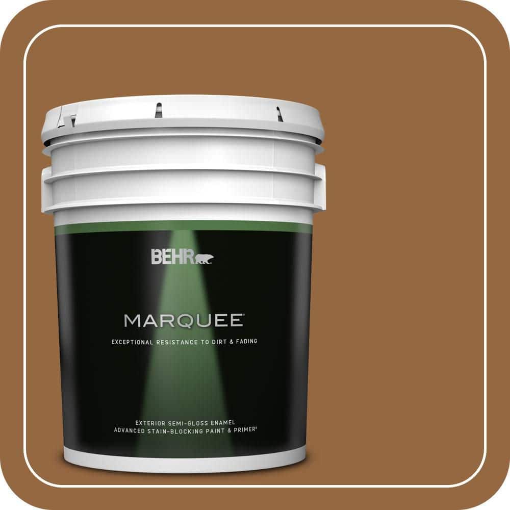 BEHR MARQUEE 5 gal. #MQ2-06 Gilded Glamour Semi-Gloss Enamel Exterior Paint & Primer
