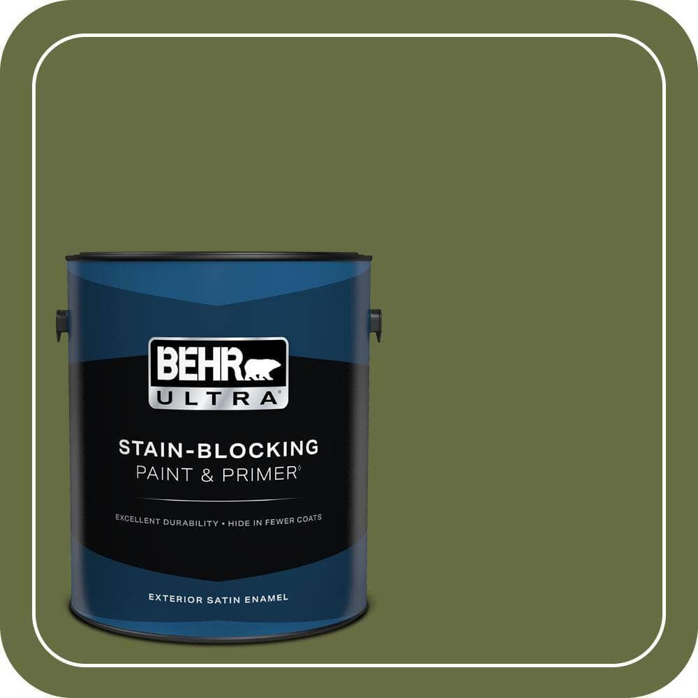 BEHR ULTRA 1 gal. #MQ6-62 Coconut Grove Satin Enamel Exterior Paint & Primer
