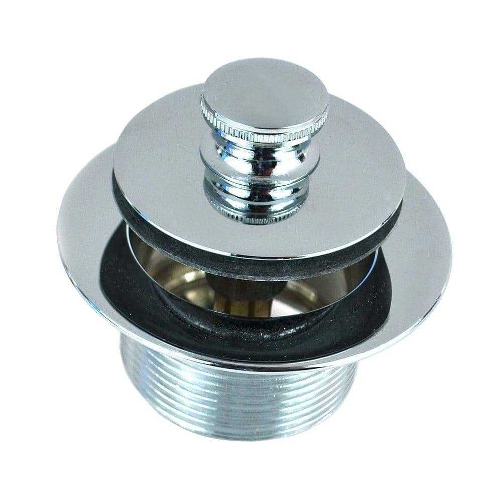 Watco 1.865 in. Overall Diameter x 11.5 Threads x 1.25 in. Push Pull Bathtub Closure in Chrome Plated