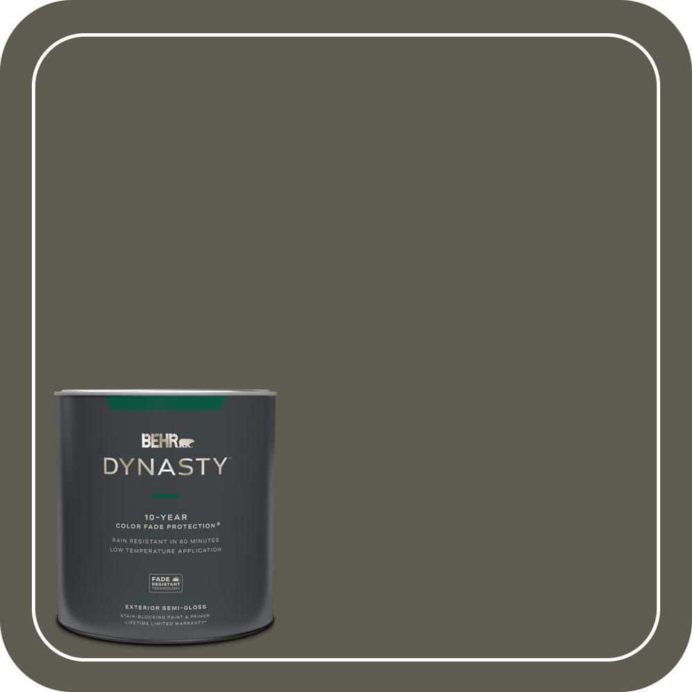 BEHR DYNASTY 1 qt. #N370-7 Night Mission Semi-Gloss Exterior Stain-Blocking Paint & Primer