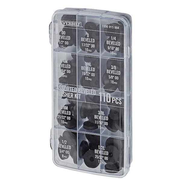 Everbilt Beveled Rubber Washer Pro Assortment Kit (110-Pieces) (2)