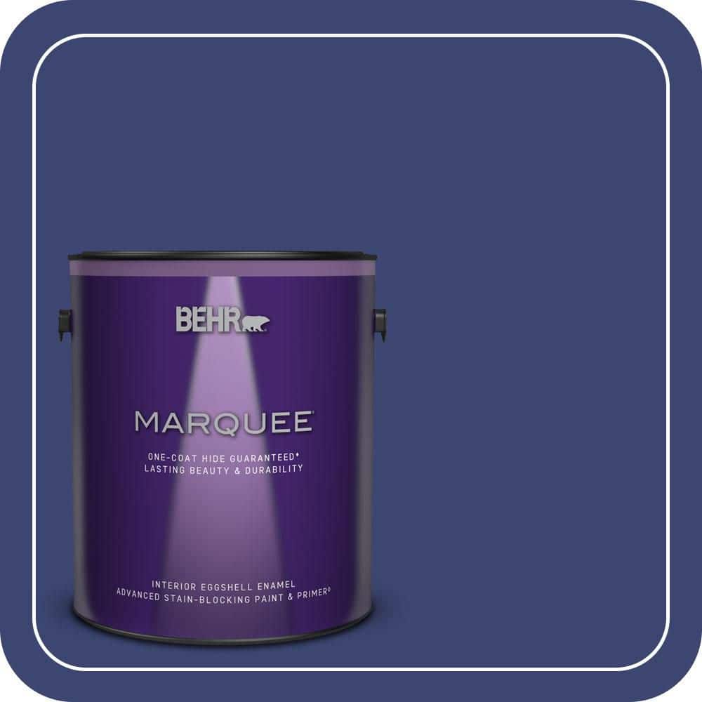 BEHR MARQUEE 1 gal. #T18-18 Constellation Blue Eggshell Enamel Interior Paint & Primer