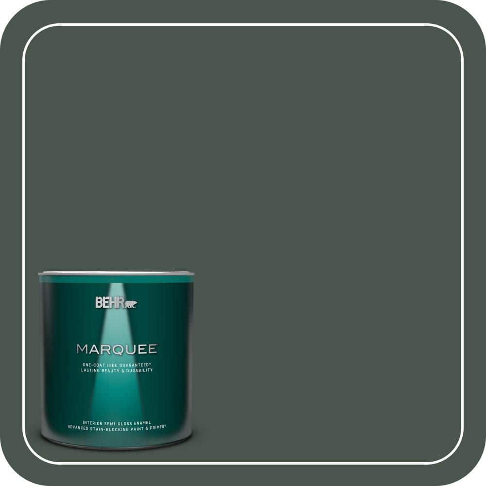 BEHR MARQUEE 1 qt. #460F-7 Hazel Woods Semi-Gloss Enamel Interior Paint & Primer