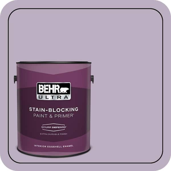 BEHR ULTRA 1 gal. #S100-3 Courtly Purple Extra Durable Eggshell Enamel Interior Paint & Primer (2)