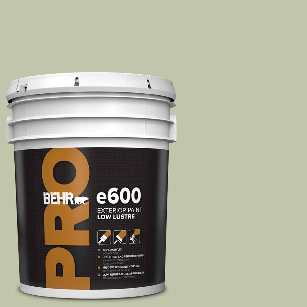 BEHR PRO 5 Gal. #PPU10-08 Minted Lemon Low Luster Exterior Paint