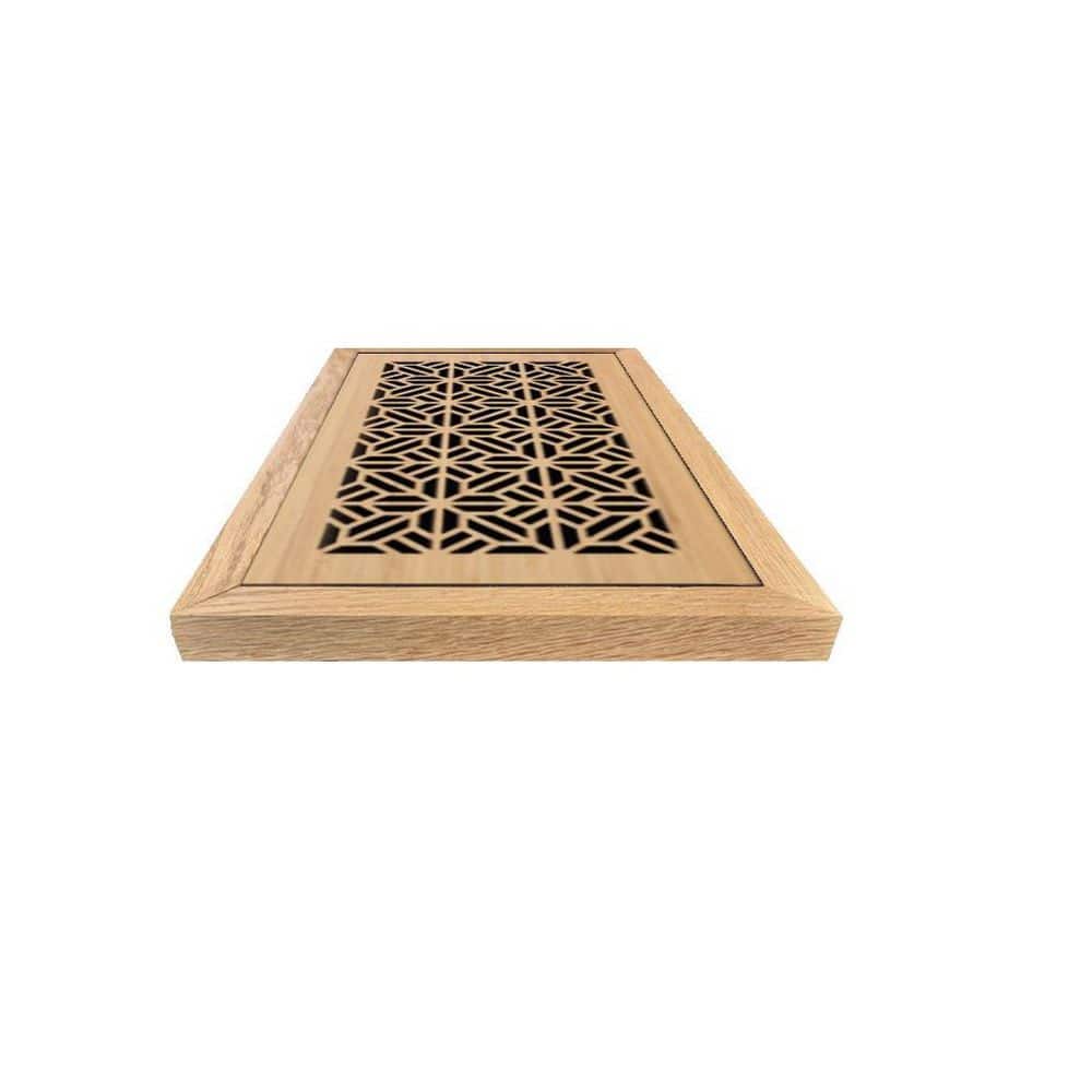 STELLAR Hardwood Floor Register, Duct Opening 6X12 (Overall 9x15) - Spring Tile Design (1)
