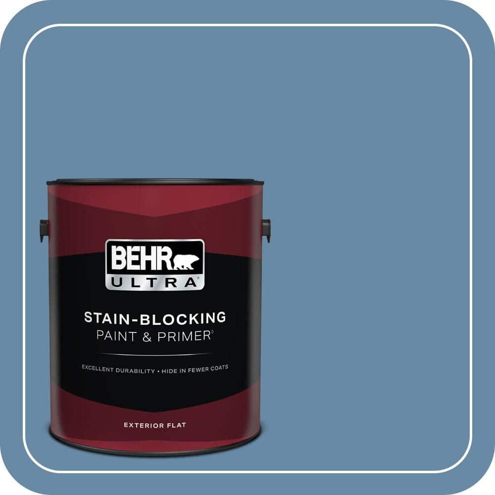 BEHR ULTRA 1 gal. #570D-5 Americana Flat Exterior Paint & Primer