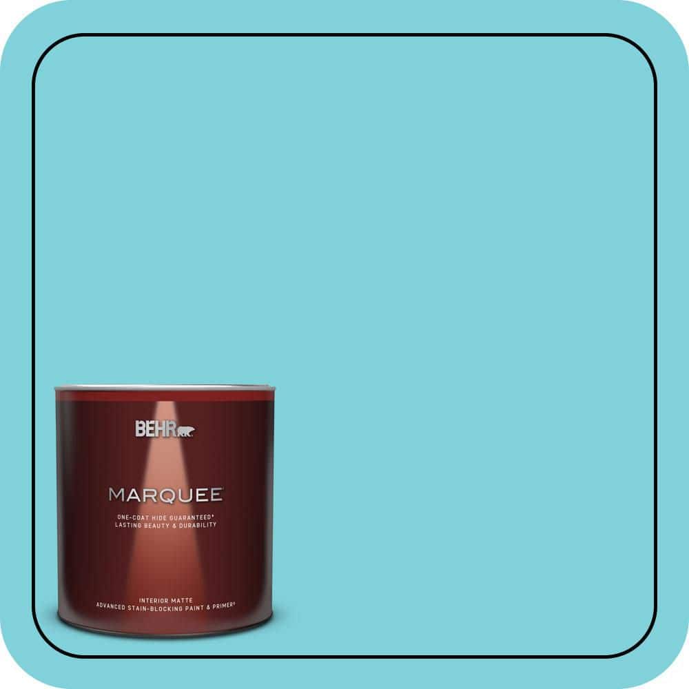 BEHR MARQUEE 1 qt. #P470-3 Sea of Tranquility Matte Interior Paint & Primer