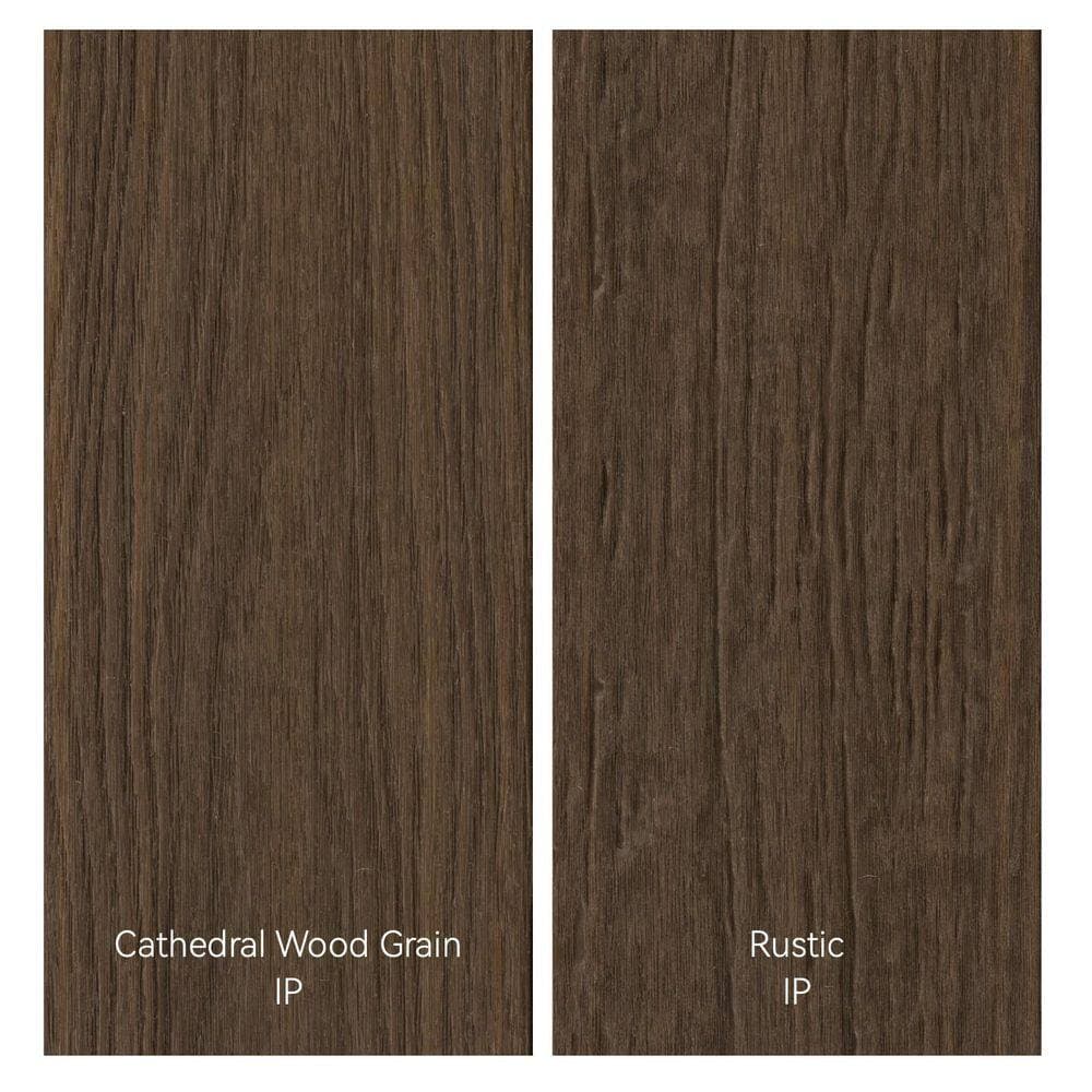 NewTechWood Magellan Plus 0.88 in. x 5.43 in. x 1 ft. Rustic and Wood Grain Brazilian Ipe Grooved Composite Deck Board Sample (3)
