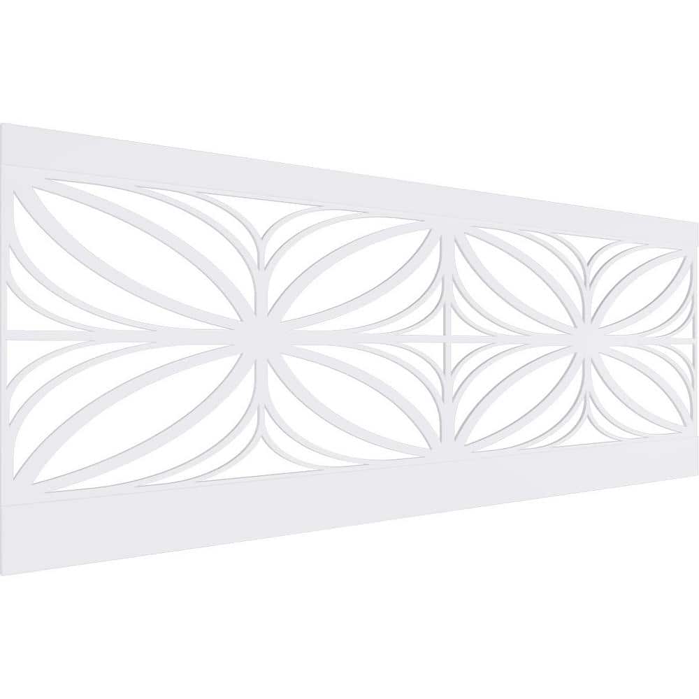 Ekena Millwork 36 in. H x 94-1/2 in. W 23.64 sq. ft. Otis PVC Wainscot Paneling Kit (1)
