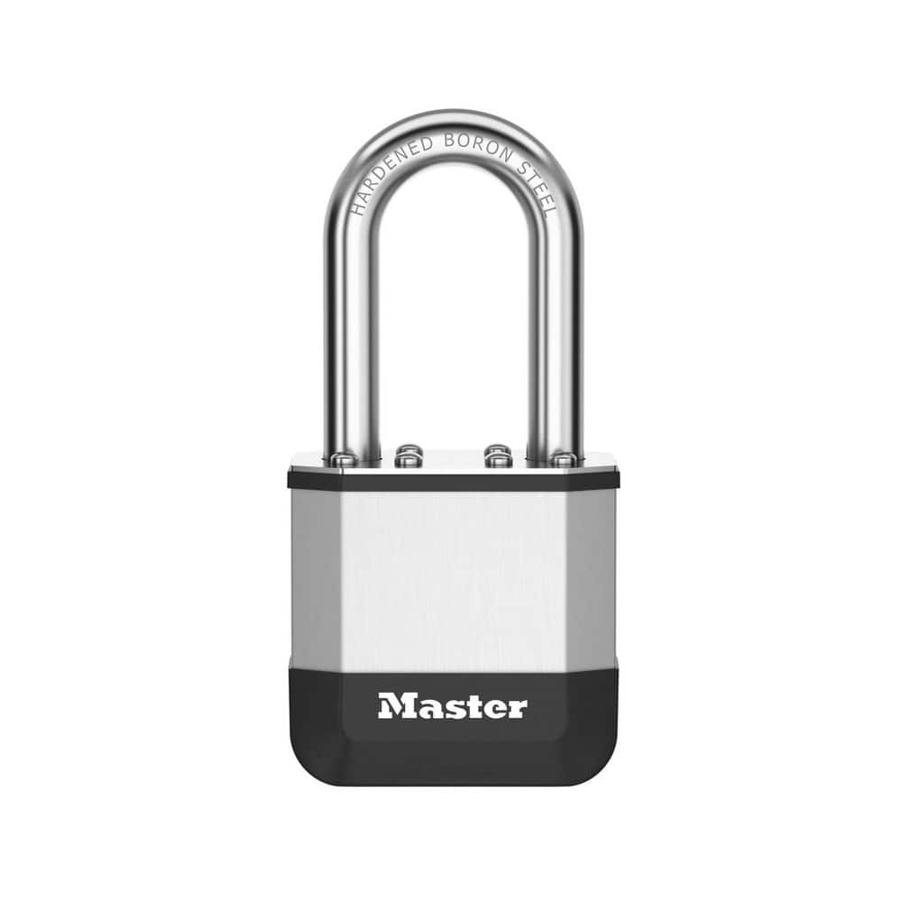 Master Lock Elite Heavy Duty Lock with Hardened Boron Steel Shackle, 1-3/4 in. wide, 1-1/2 in. Shackle