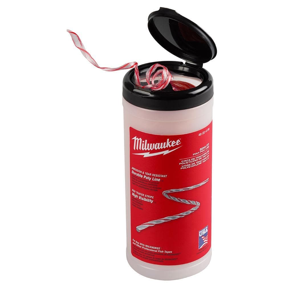 Milwaukee Poly Pull Line with Red Tracer 500 ft. (4)