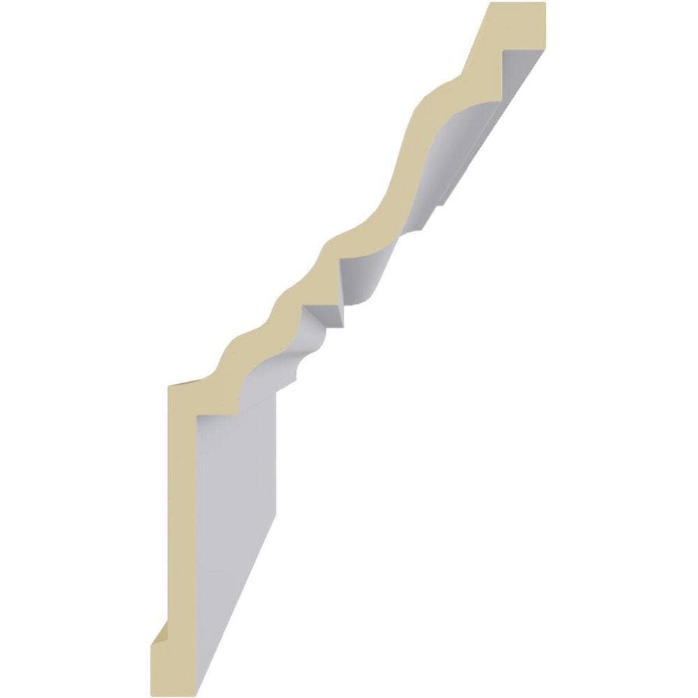 Ekena Millwork 7-1/8 in. x 12-1/8 in. x 94-1/2 in. Polyurethane Fascia Moulding (3)
