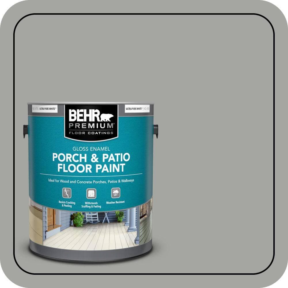 BEHR PREMIUM 1 gal. #PPU24-18 Great Graphite Gloss Enamel Interior/Exterior Porch and Patio Floor Paint
