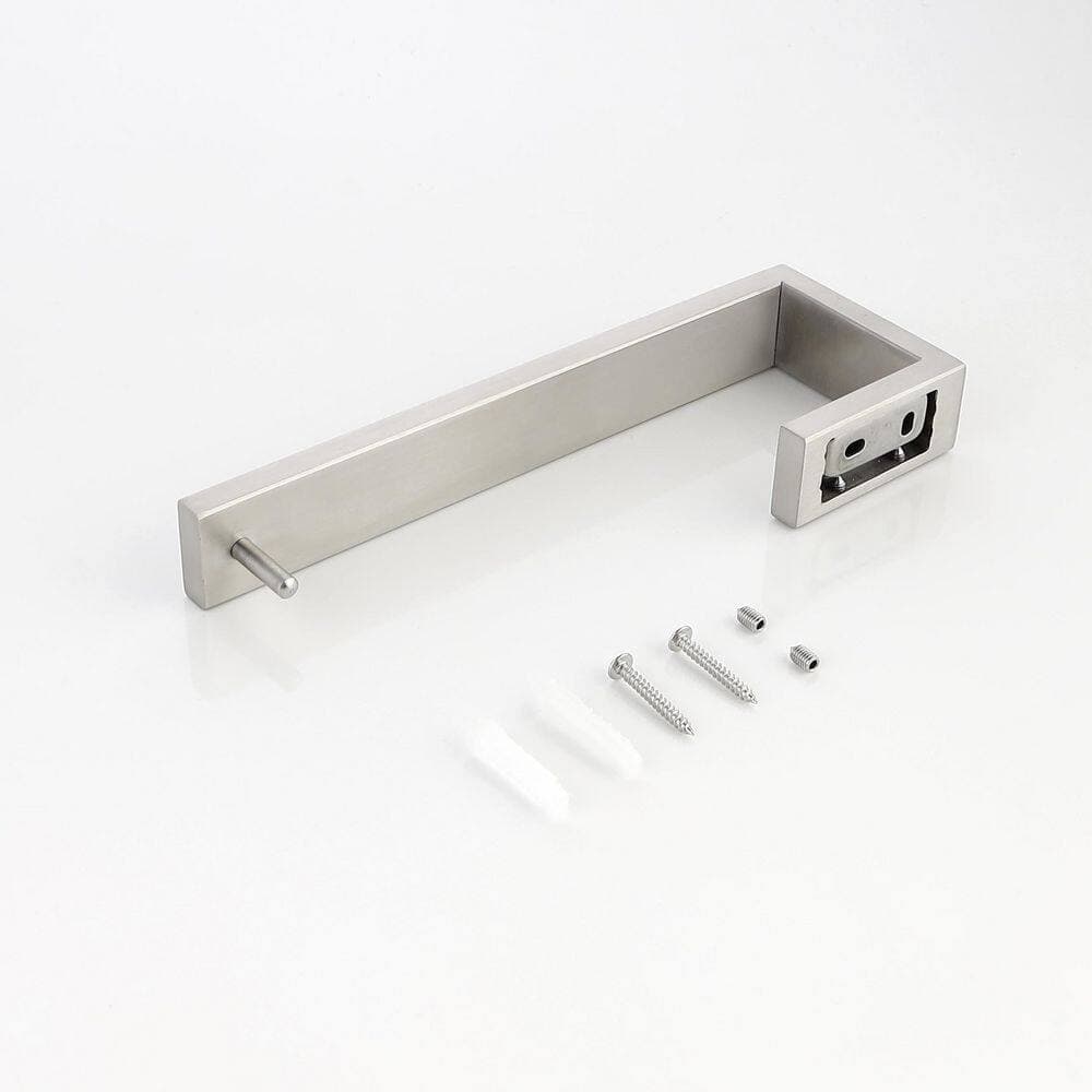 Unbranded 4-Piece Stainless Steel Bathroom Hardware Set with Mounting Hardware in Brushed Nickel (2)