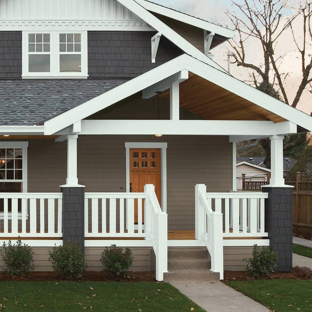 Glidden Premium PPG1134-3 Pine Frost Exterior Latex Paint (3)