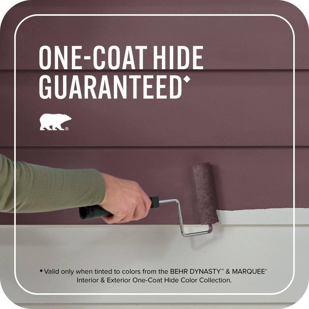 BEHR MARQUEE 1 gal. #MQ1-49 Raspberry Truffle Semi-Gloss Enamel Exterior Paint & Primer (3)