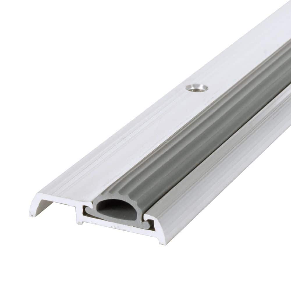 M-D Building Products Low Mini 1-3/8 in. x 47-1/2 in. Aluminum Threshold with Vinyl Seal (2)