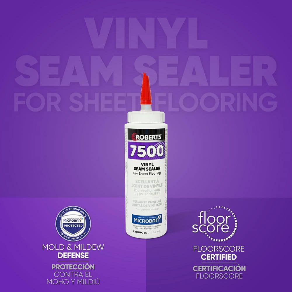 ROBERTS 7500 8 oz. 6 Hour Dry Time Vinyl Seam Sealer for Sheet Flooring Adhesive in White (3)