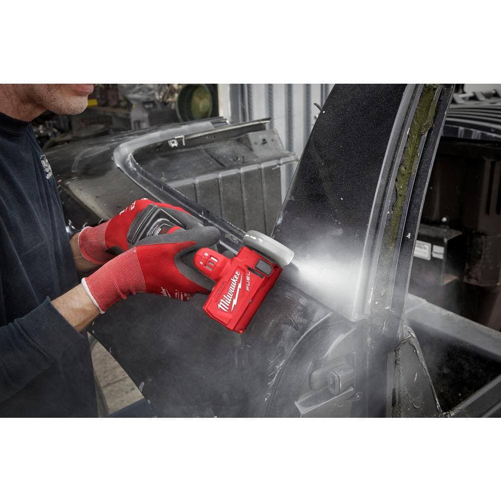 Milwaukee M12 FUEL 12V 3 in. Lithium-Ion Brushless Cordless Cut Off Saw Kit with Battery Charger and 3 in. Blades (5-Pack) (2)