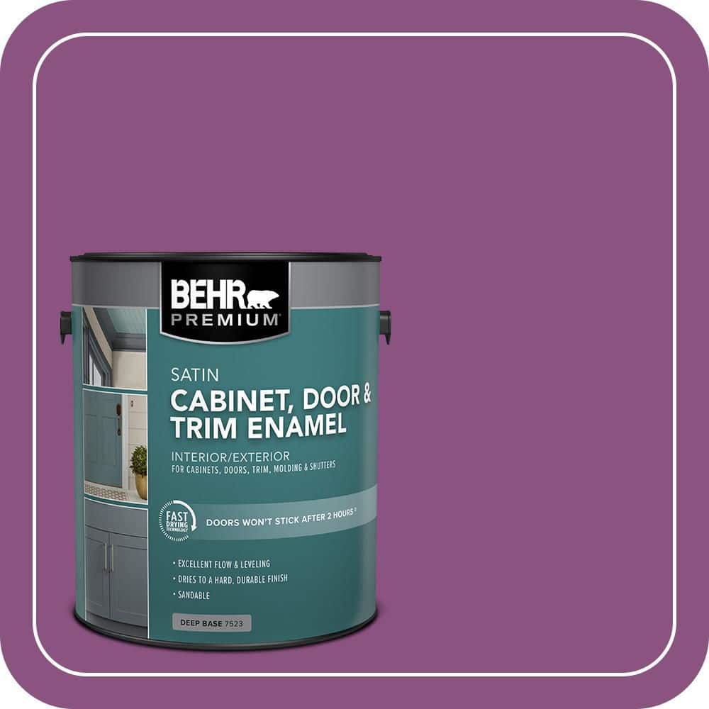 BEHR PREMIUM 1 gal. #HDC-MD-07 Dynamic Magenta Satin Enamel Interior/Exterior Cabinet, Door & Trim Paint