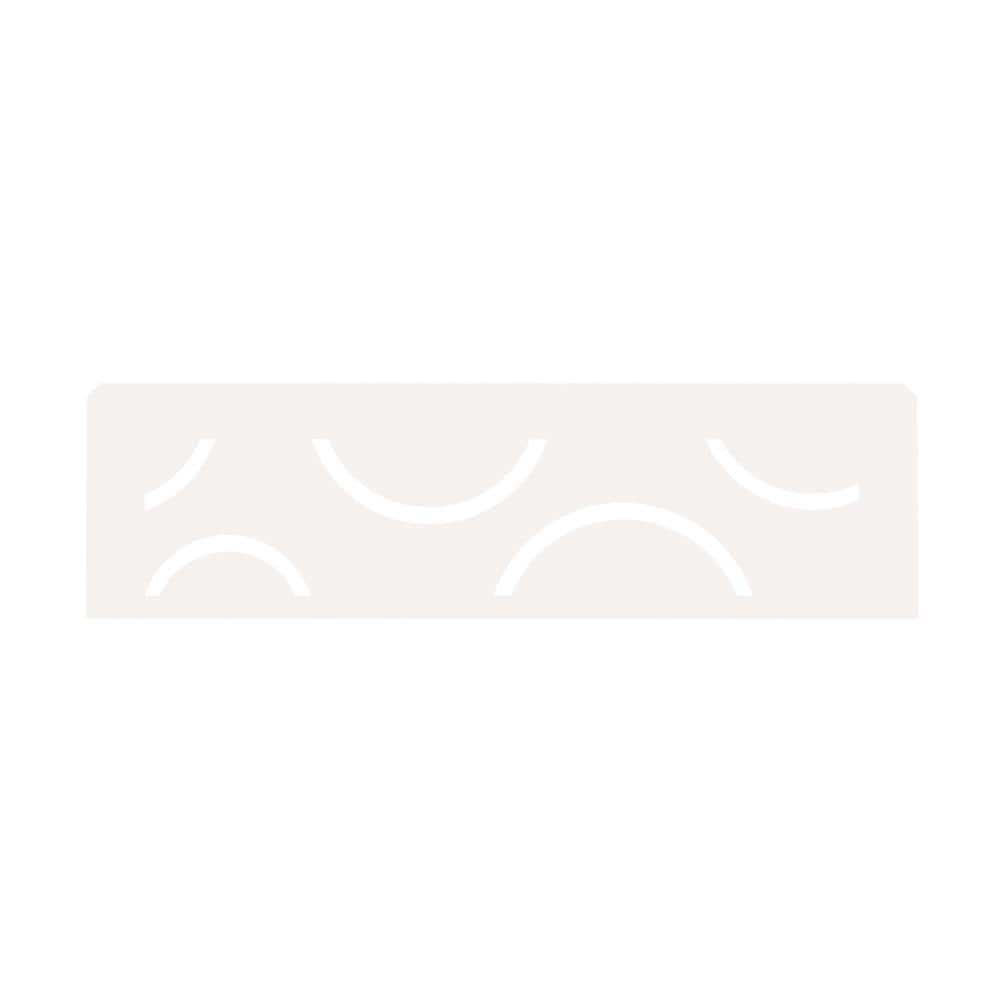Schluter Shelf-N Matte White Coated Aluminum Curve Niche Shelf