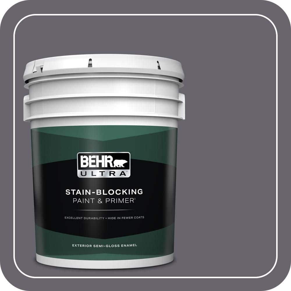 BEHR ULTRA 5 gal. #N550-6 Alter Ego Semi-Gloss Enamel Exterior Paint & Primer