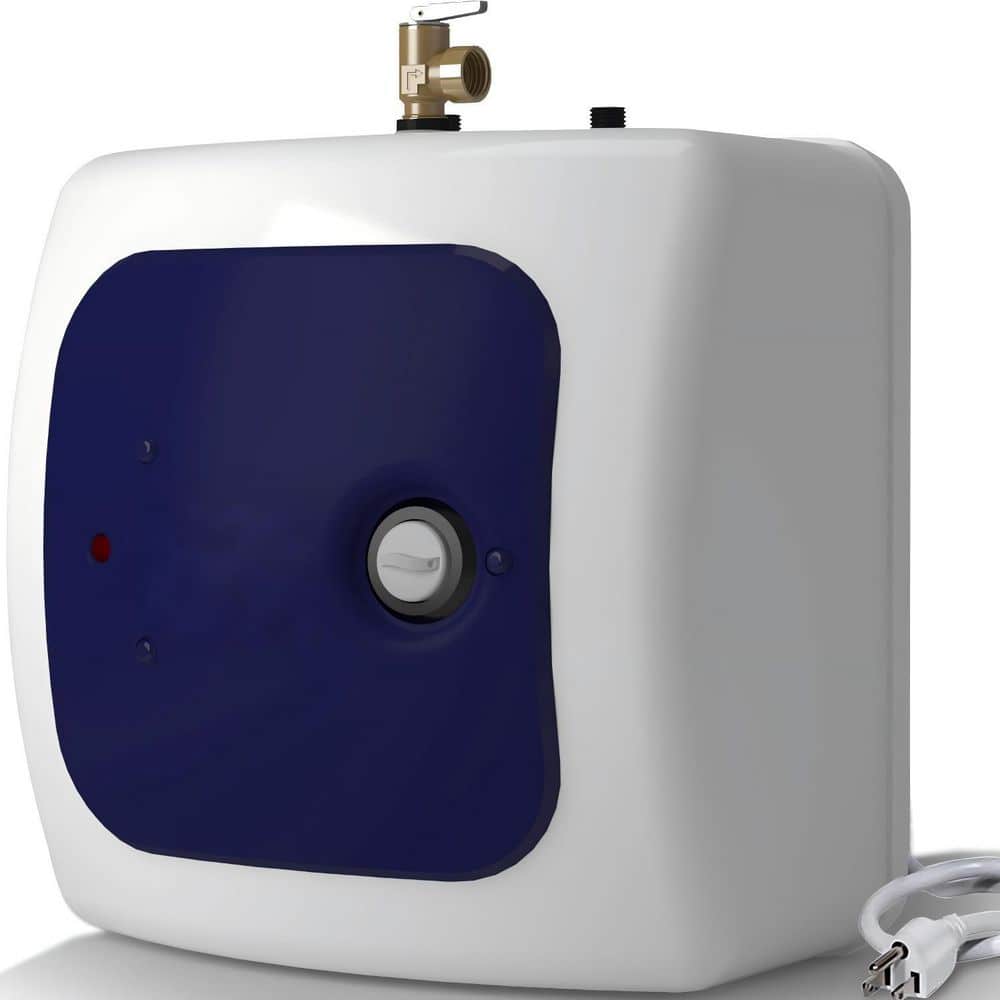 Helhom 110-Volt-120-Volt 1500-Watt Small Electric Under Sink Tank, 8 Gal. Hot Water Heater Storage for RV, TR Trailer, Kitchen (1)