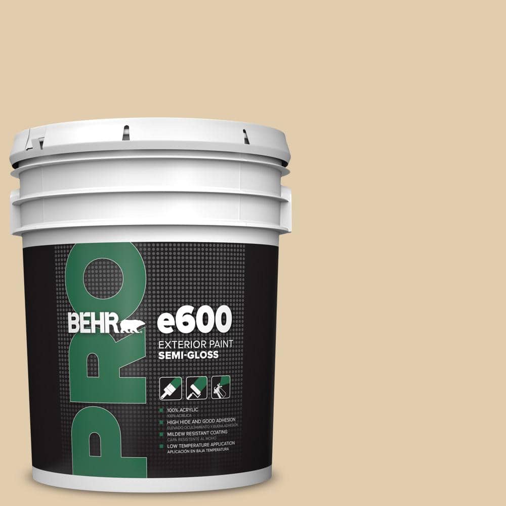 BEHR PRO 5 gal. #MQ3-44 Ancient Scroll Semi-Gloss Exterior Paint
