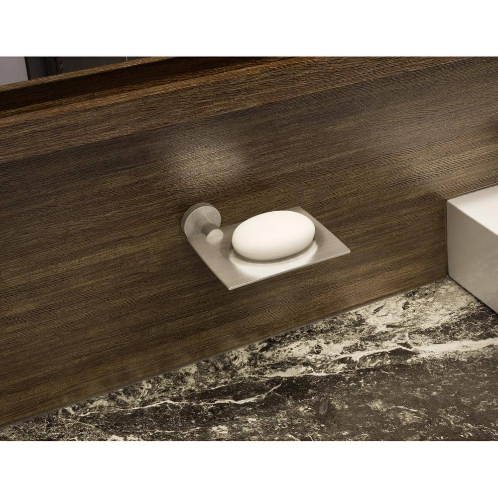 Symmons Dia Wall-Mounted Soap Dish With Drain Ports in Satin Nickel (3)
