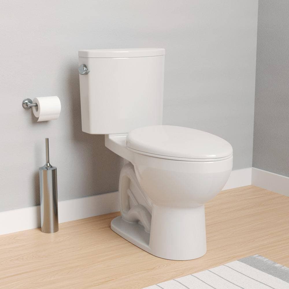 Duravit No.1 PRO 2-Piece 1.28 GPF Single Flush Elongated Toilet in White (Seat Not Included) (3)