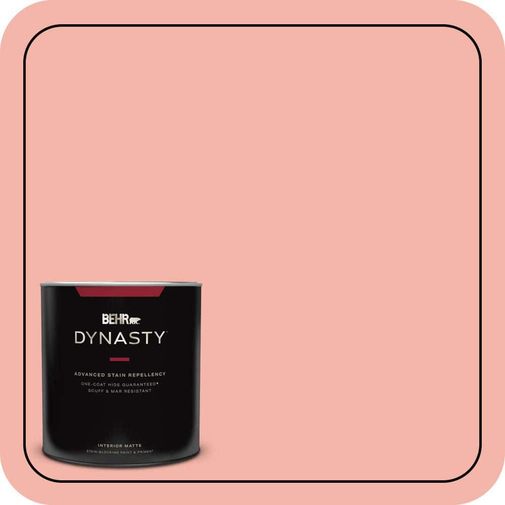 BEHR DYNASTY 1 qt. #P180-3 Pink Mimosa Matte Interior Stain-Blocking Paint and Primer