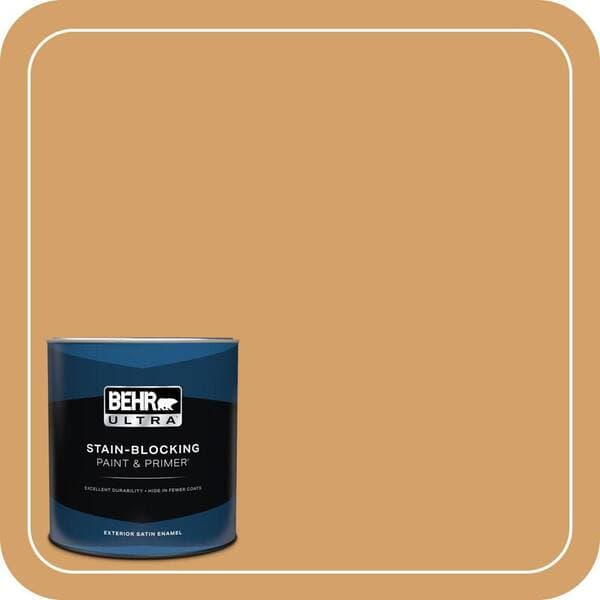 BEHR PREMIUM PLUS #300D-5 Desert Caravan Exterior Stain-Blocking Paint & Primer (4)