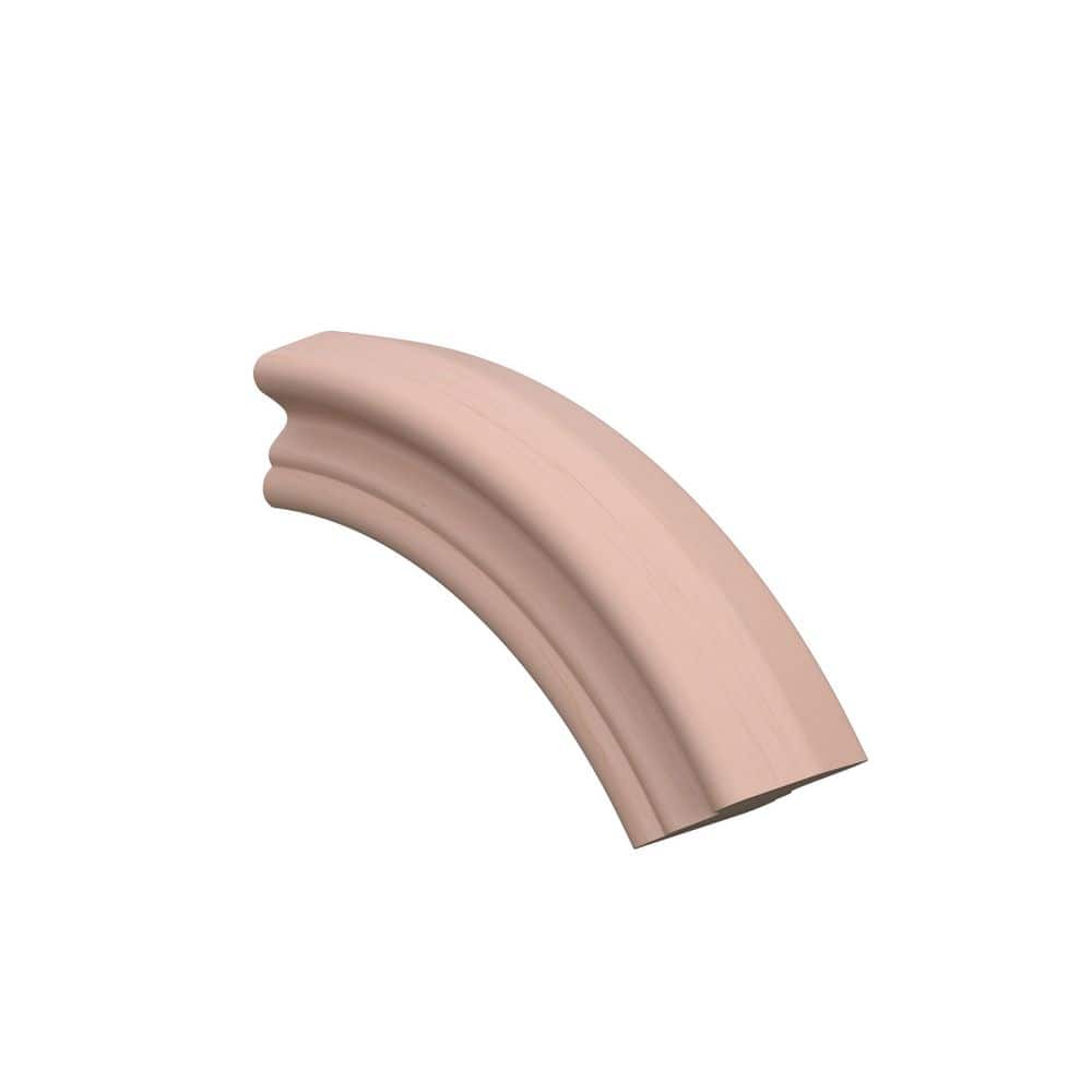 EVERMARK Stair Parts 7513 Unfinished Hard Maple 60° Over Easing Handrail Fitting (1)