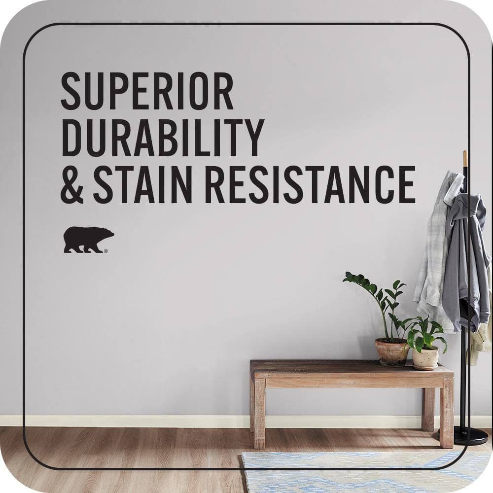 BEHR MARQUEE 1 qt. #MQ3-28 Rock Crystal One-Coat Hide Satin Enamel Interior Paint & Primer (4)