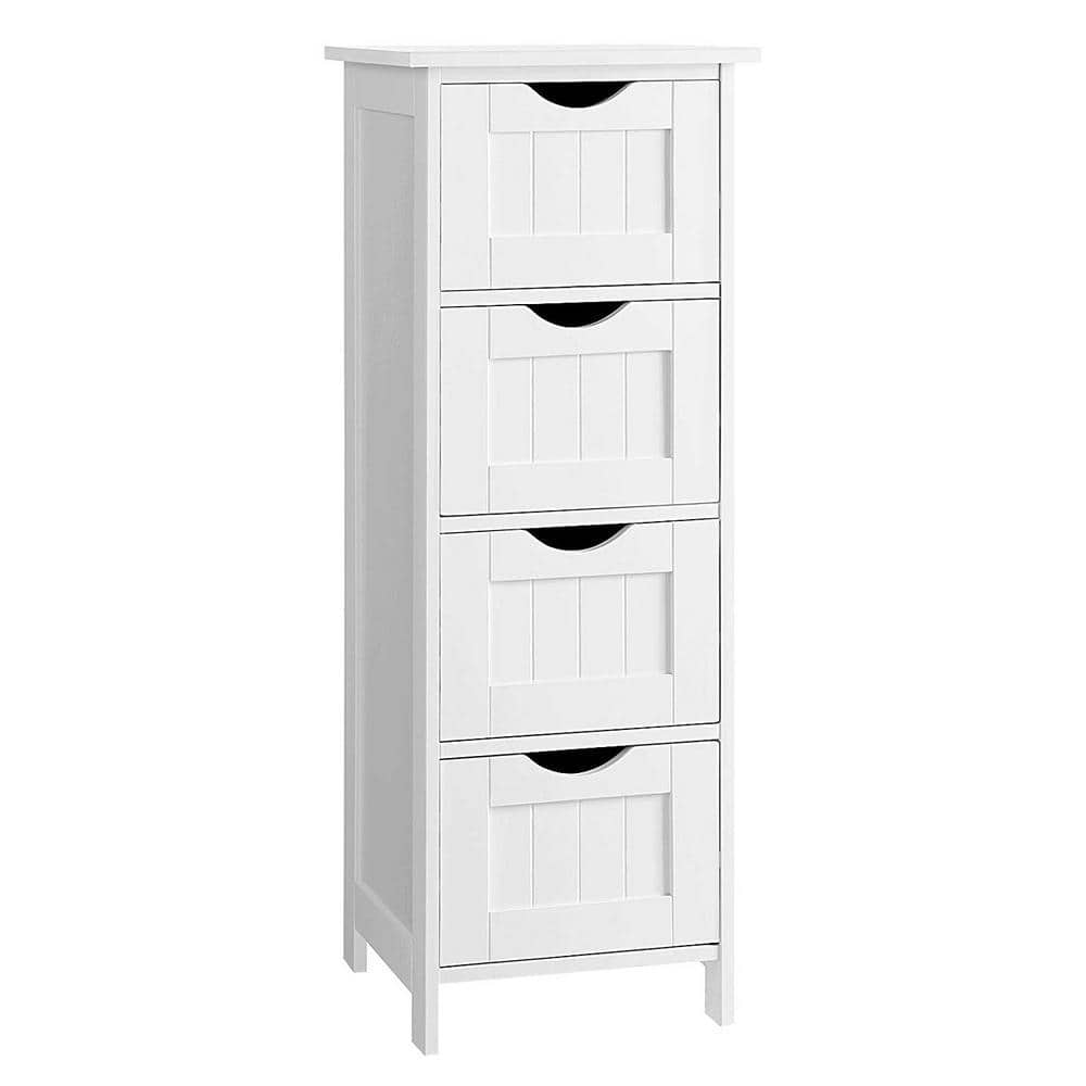 Nestfair 11.8 in. W Space Saver Bathroom Storage Cabinet in White (2)