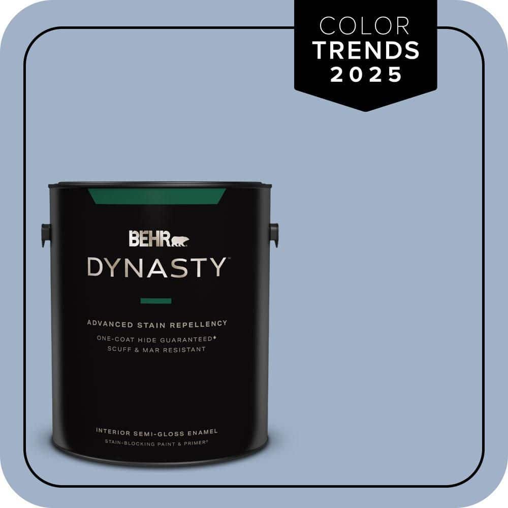 BEHR DYNASTY 1 gal. #S530-3 Aerial View One-Coat Hide Semi-Gloss Enamel Interior Stain-Blocking Paint & Primer