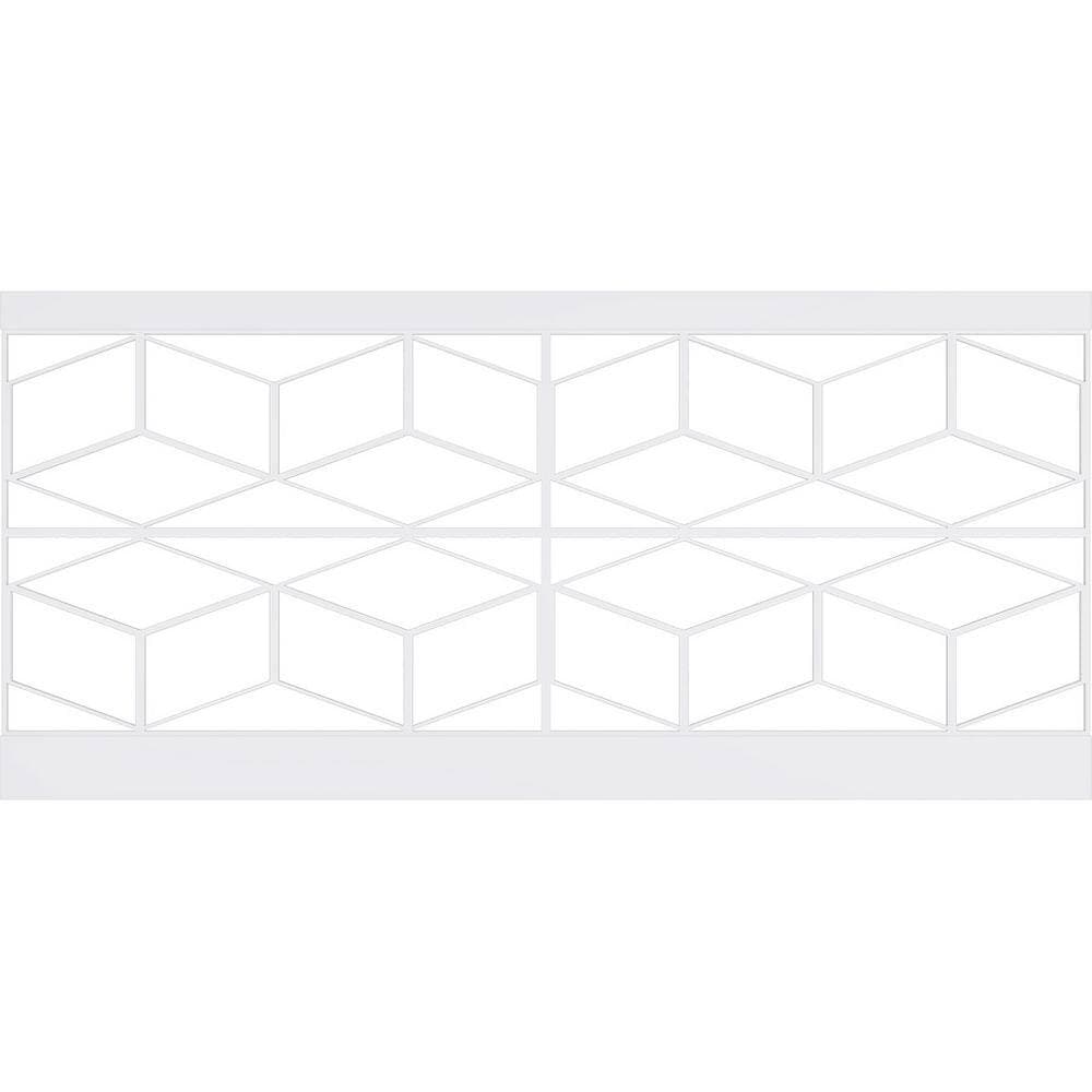 Ekena Millwork 44 in. H x 94-1/2 in. W 28.92 sq. ft. Pueblo PVC Wainscot Paneling Kit (2)