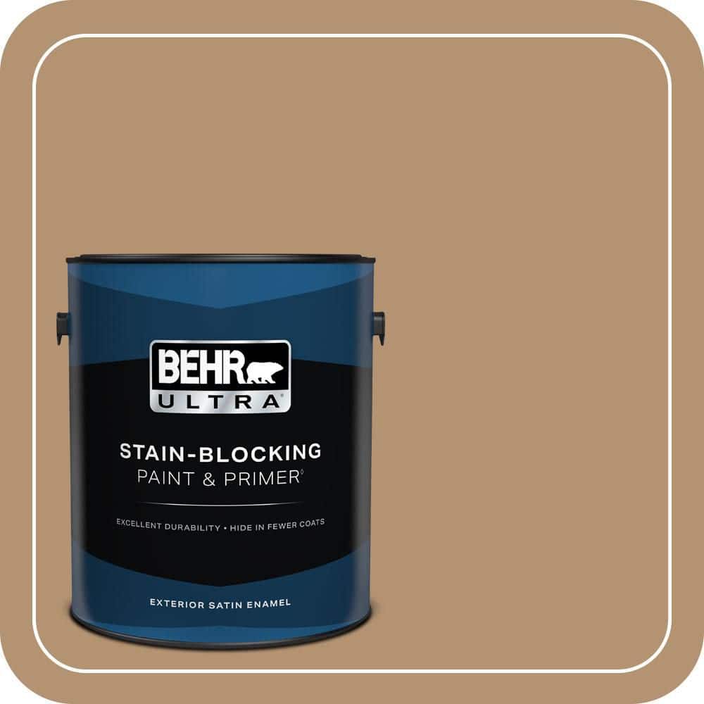 BEHR ULTRA 1 gal. #QE-30 Keystone Satin Enamel Exterior Paint & Primer