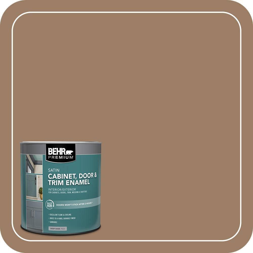 BEHR PREMIUM 1 qt. #MQ2-19 Home Sweet Home Satin Enamel Interior/Exterior Cabinet, Door & Trim Paint (2)