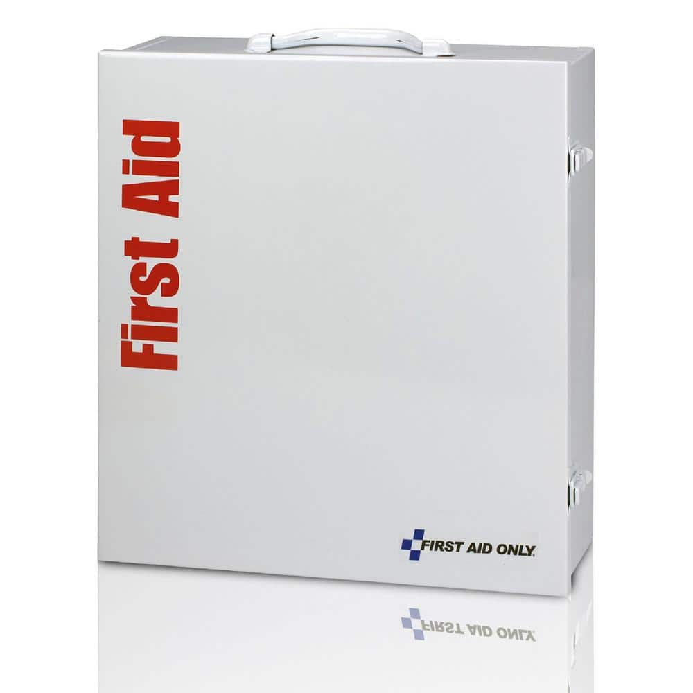First Aid Only 3-Shelf 100-Person Metal Cabinet, OSHA, First Aid Kit (1092-Piece) (2)